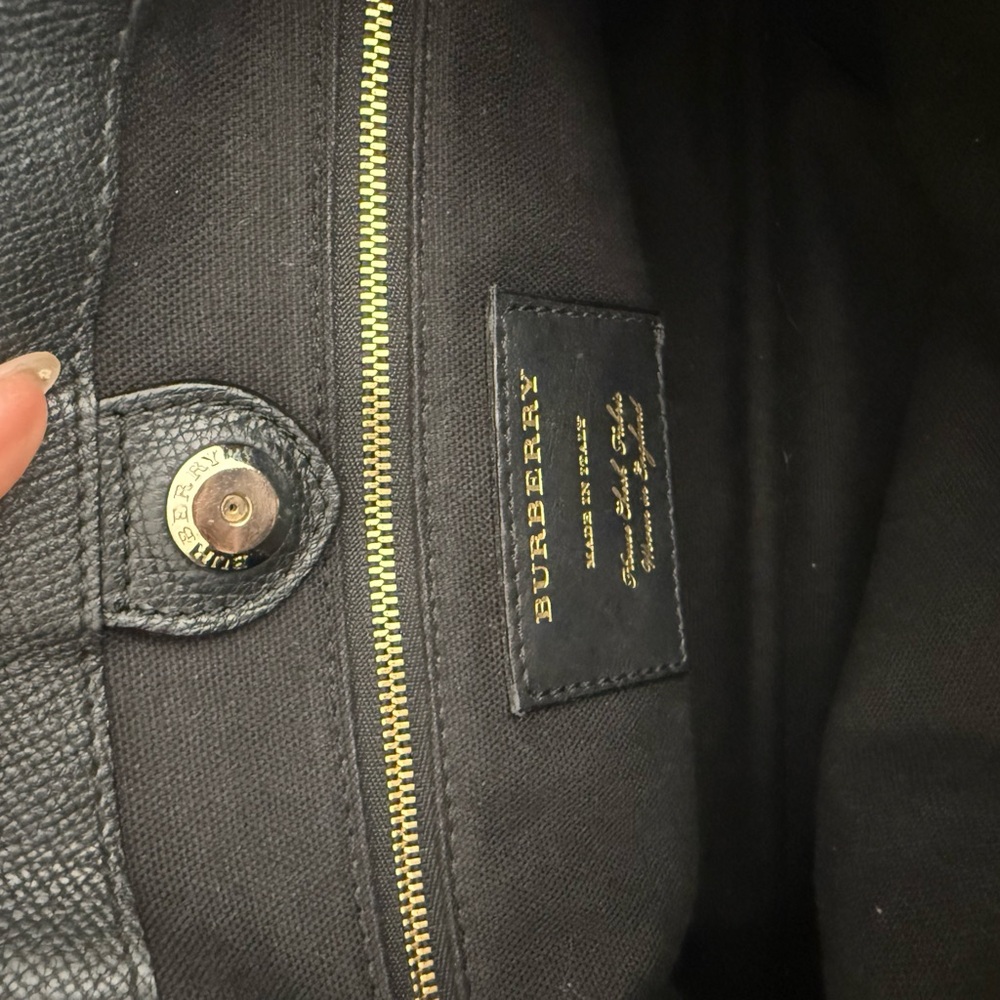 Burberry Black Leather Satchel - Picture 14 of 16